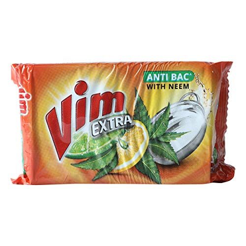 Vim Extra Anti Bac Dishwash Bar 300g Neem