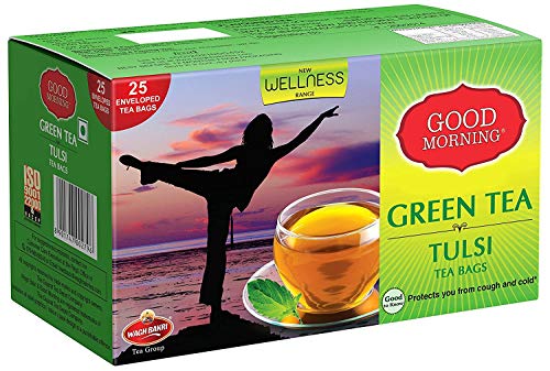 Wagh Bakri Good Morning Tulsi Green Tea - 25 Tea Bags