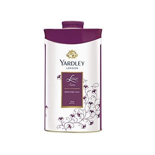 Yardley London Lace Satin Perfumed Talc for Women, 250g
