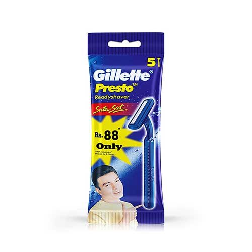 Gillette Presto Manual Shaving Razor, 5N-0