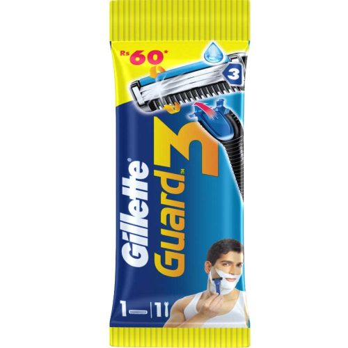 Gillette Guard 3 Handle, Catridge & Shave Gel Tube Set, 1N-0