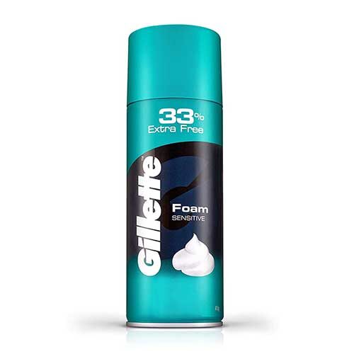 Gillette Classic Sensitive Shave Foam, 418g (33% extra)-0