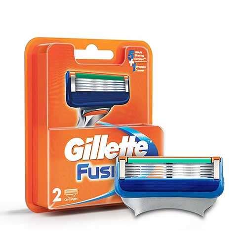 Gillette Fusion Manual Shaving Razor Blades - 2s Pack (Cartridge)-0