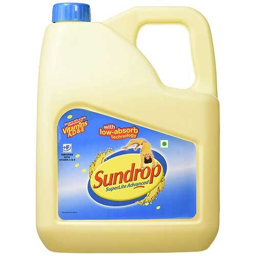 Sundrop Superlite Advanced Refined Sunflower Oil, 5L Jar-0