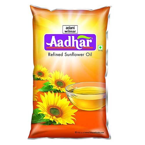 Aadhaar Refined Sunflower Oil, 1L Pouch-0