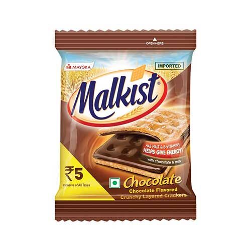 Malkist Chocolate Crunchy Layered Crackers, Pack of 30-0