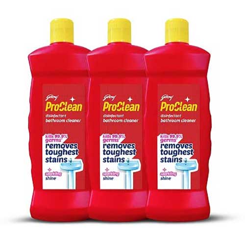 Godrej ProClean Bathroom Cleaner, 500ml, Count of 2 +1 fre-0