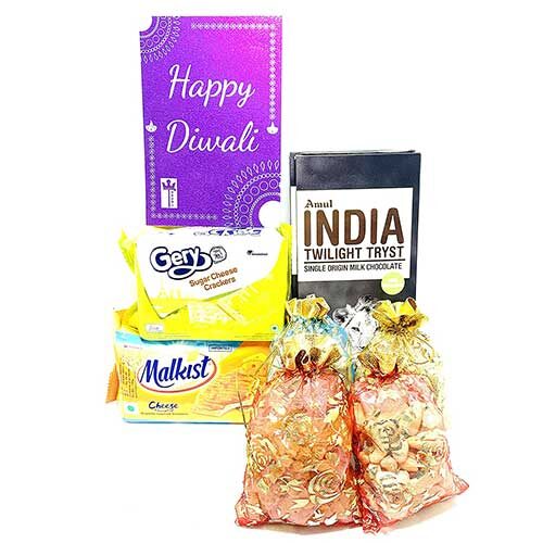 Throni Diwali Seasonal Chocolates, Cookies & Dry Fruit Gift Pack-0