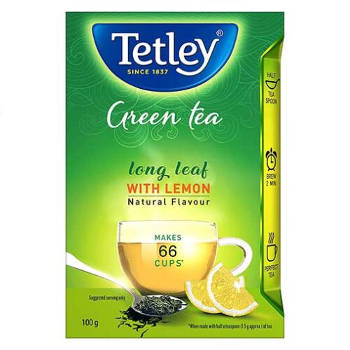 Tetley Long Leaf Green Tea, Lemon, 100g-0
