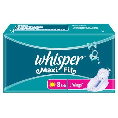 Whisper Maxi Nights Sanitary Pads, Large 8 Pads-0