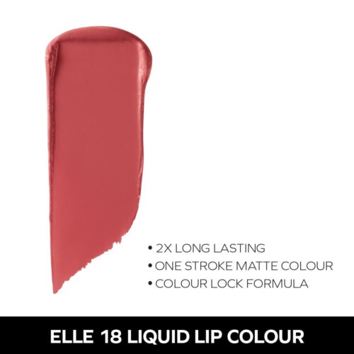 Elle18 liquid lip colour Flattering Nude (Matte) 5.6ml-11084