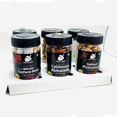 Notty Nuts Sixer Dry Fruit Gift Box, 600g-11089
