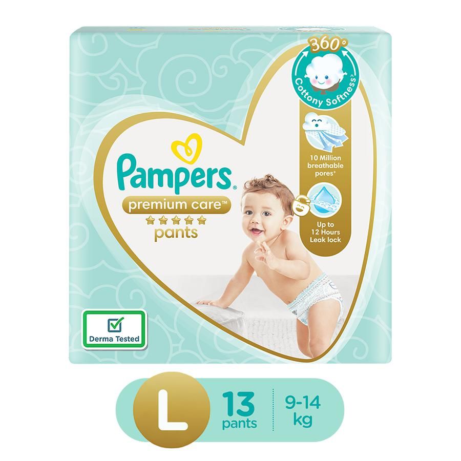 Pampers Premium Care Large Size Diapers Pants (13 Count)-0
