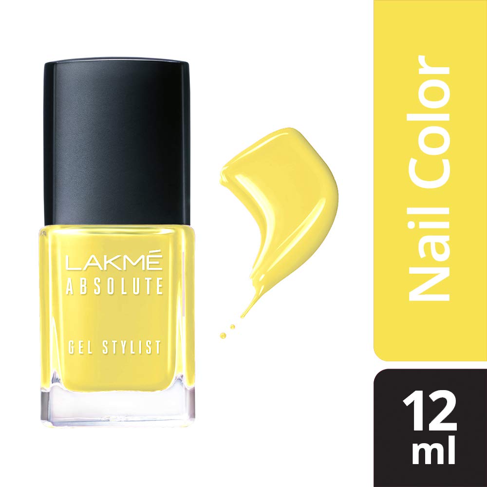 LAKMÉ Absolute Gel Stylist Nail Color, Lemon Zest, 12ml-11304