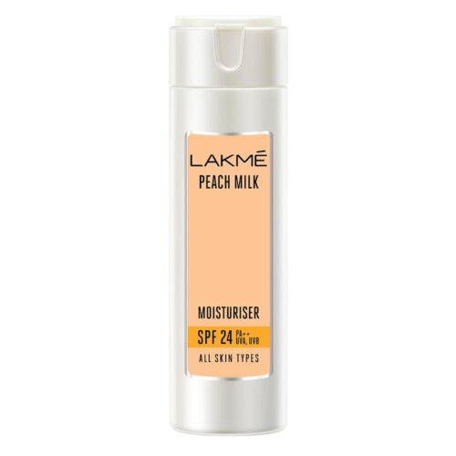 Lakme Peach Milk Moisturizer SPF 24 PA++ Sunscreen Lotion, Lightweight, Locks Moisture For 12 Hours With Sun Protection, 60 ml-0