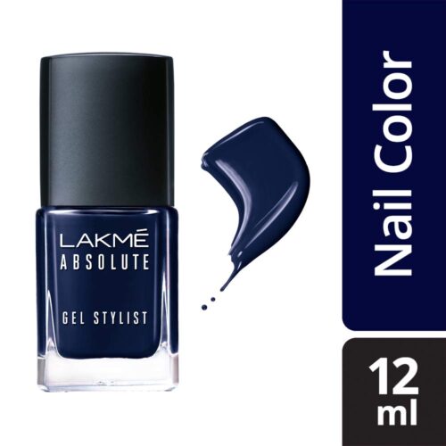 LakmÃ© Absolute Gel Stylist Nail Color, Deep Sapphire, 12ml-11296