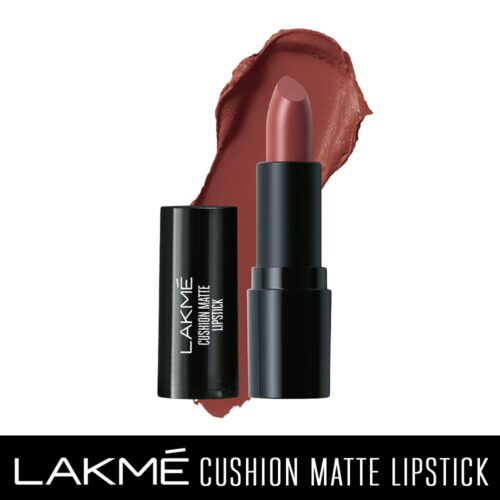 Lakme Cushion Matte Lipstick, Nude Toast, 4.5 g-11594