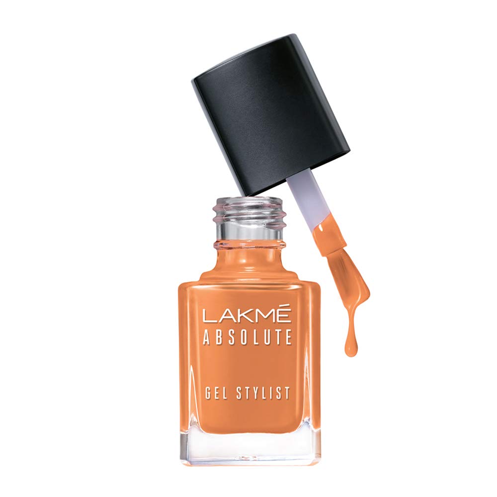 Lakmé Absolute Gel Stylist Nail Color, Peach Sorbet, 15ml-0