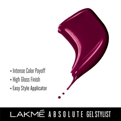 Lakme Absolute Gel Stylist Nail Color, Royalty, 12ml-11507