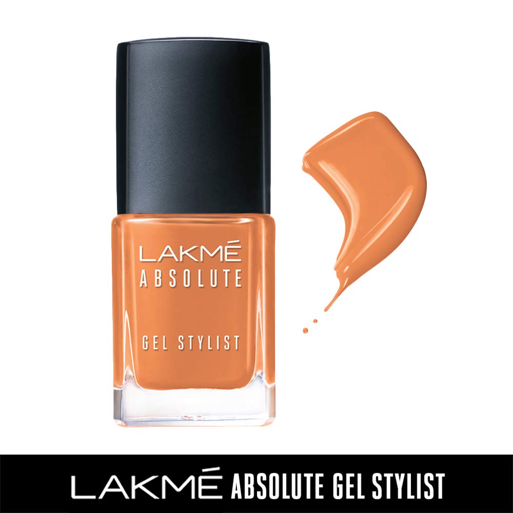 Lakmé Absolute Gel Stylist Nail Color, Peach Sorbet, 15ml-11287