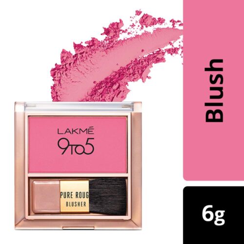 LakmÃ© 9 To 5 Pure Rouge Blusher, Pretty Pink, 6 g-11340