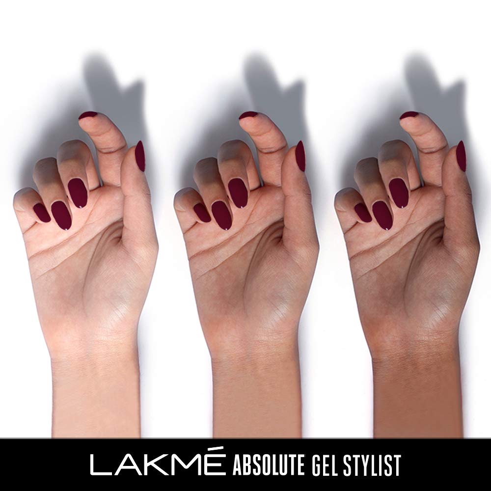Lakme Absolute Gel Stylist Nail Color, Royalty, 12ml-11508