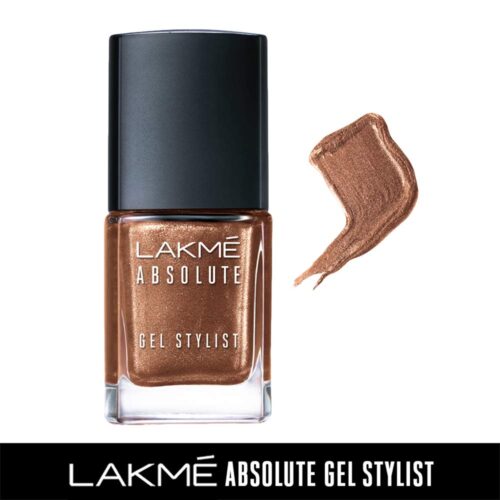 Lakme Absolute Gel Stylist Nail Color, Gold Dust, 12 ml-11510