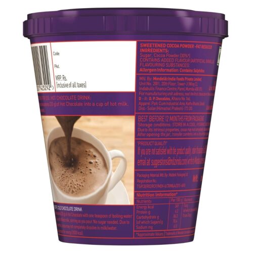 Cadbury Hot Chocolate Drink Powder Mix, 200 g-11437