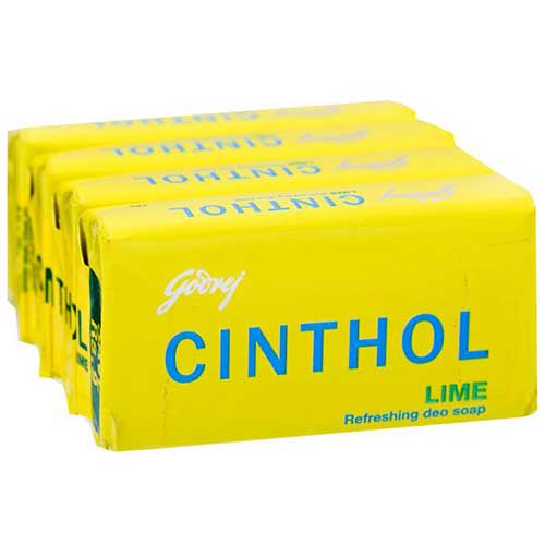 Cinthol Lime Bath Soap Bar, 100g (Pack of 4)-0