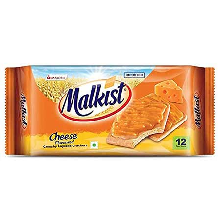 Malkist Crunchy Layer Crackers - Cheese, 138g-0