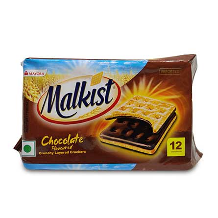 Malkist Crunchy Layer Crackers - Chocolate, 138g-0