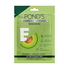 Ponds Vitamin E Nourishing Sheet Mask, With Avocado Extract, 25ml-0