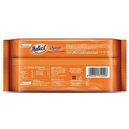 Malkist Crunchy Layer Crackers - Cheese, 138g-11860