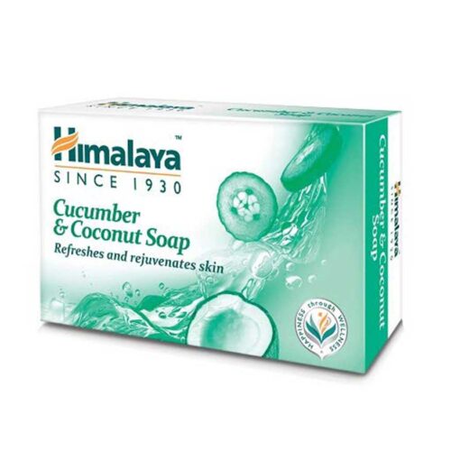 Himalaya Herbals Refreshing Cucumber Soap & Coconut Soap, 75gm-0