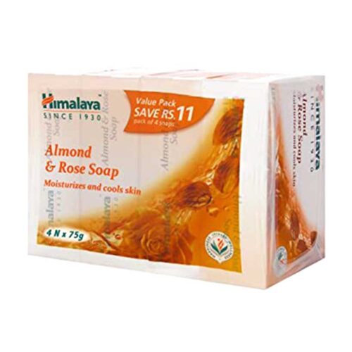 Himalaya Herbals Soap, Almond and Rose, (75gX4)-0