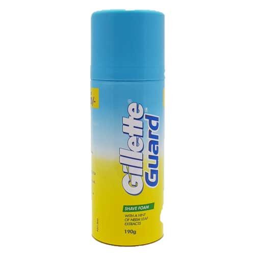 Gillette Guard Shaving Foam With A Hint of Neem Leaf Extracts 190g-0