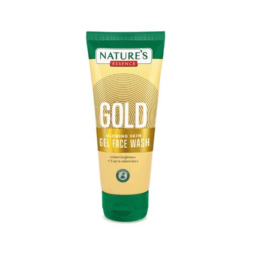 Natures Essence Gold Glowing Skin Gel Face Wash 65ml-0