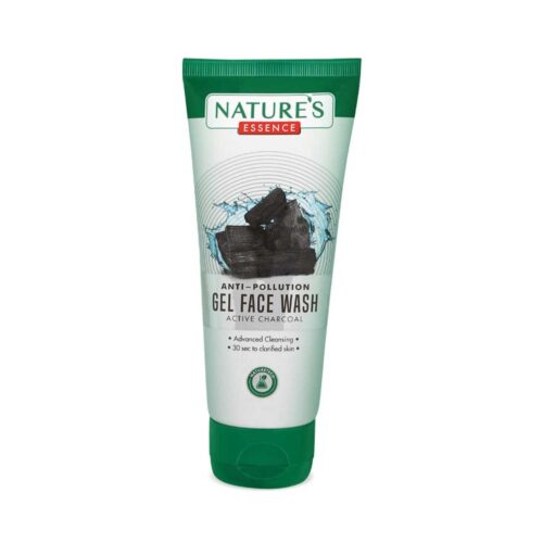 Natures Essence Antipollution gel face wash Active Charcoal , Grey, 65 millilitre-0