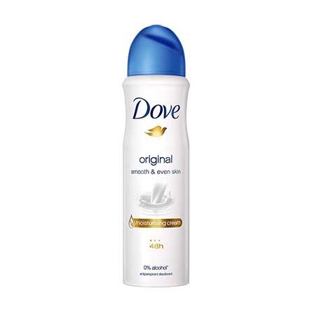 Dove Original Deodorant For Women, Antiperspirant Body Spray For Long Lasting Odour Protection, Skin Friendly Deo, Alcohol Free, Paraben Free, 150 ml-0