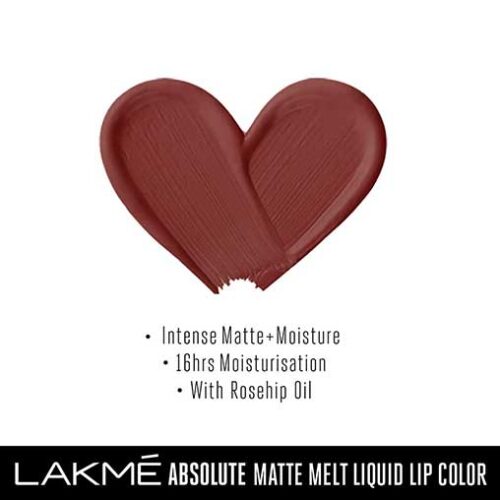 LakmÃ© Absolute Matte Melt Liquid Lip Color, Mocha Shot, 6 ml-11828