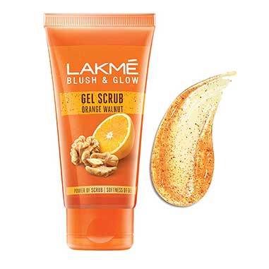 Lakme Blush & Glow Orange Walnut Scrub,100g-0