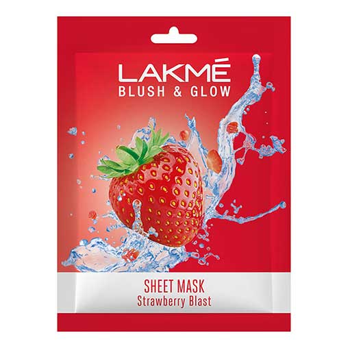 Lakmé Blush & Glow Strawberry Sheet Mask, 25 ml-0
