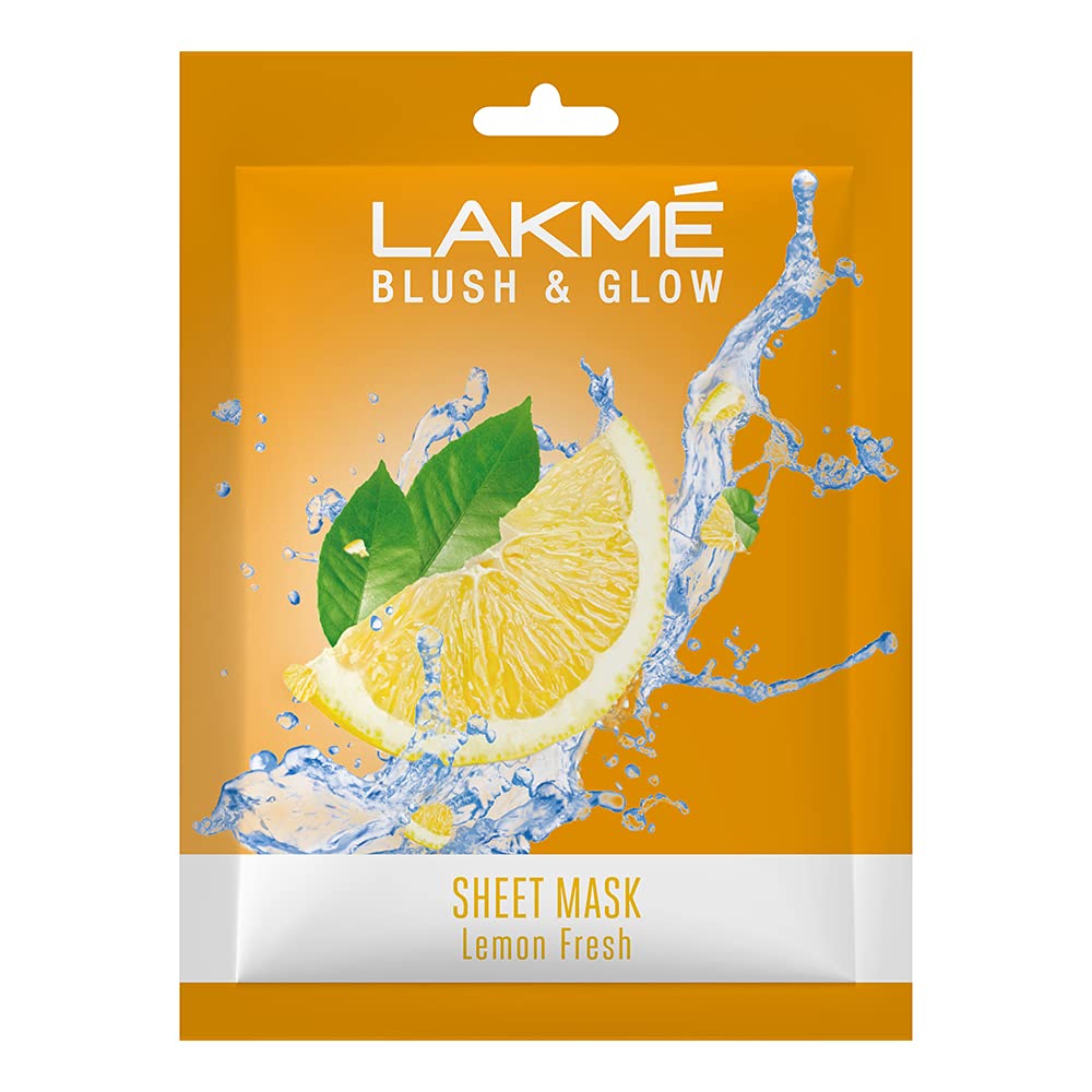 Lakmé Blush & Glow Lemon Sheet Mask, 25 ml-0