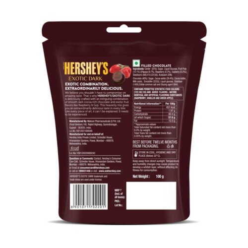 Hershey's Exotic Dark Raspberry & Goji Chocolate, 100 g-11732