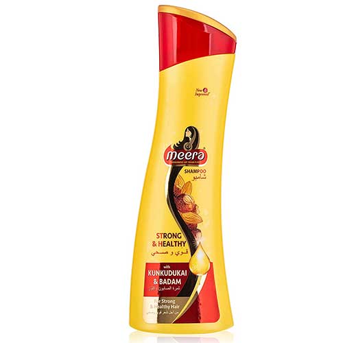 Meera Strong and Healthy Shampoo, With Goodness Of Kunkudukai and Badam 180ml-0