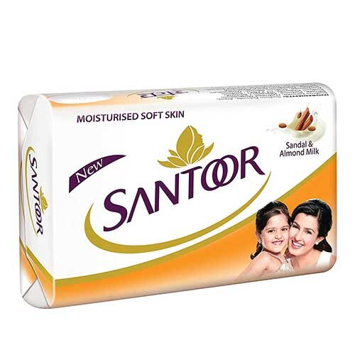 Santoor Sandal and Almond Milk Soap 100g-0