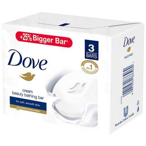Dove Beauty Soap Bar, 125g (Pack of 3)-0