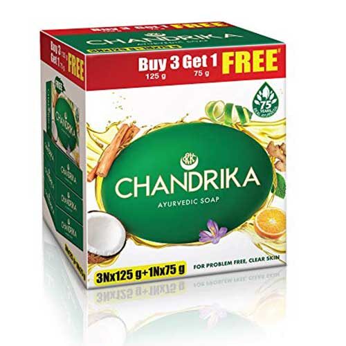 Chandrika Ayurvedic Soap Bar, 450g (3x125g + 1x75g)-0