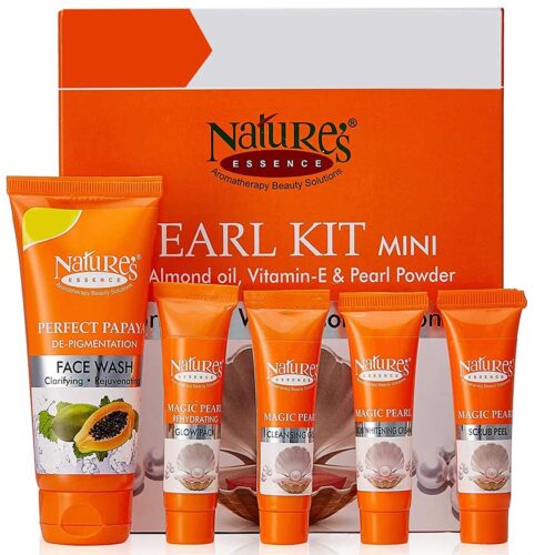 Natures Essence Pearl Facial Kit 52G, Free Face Wash of 65ml-0