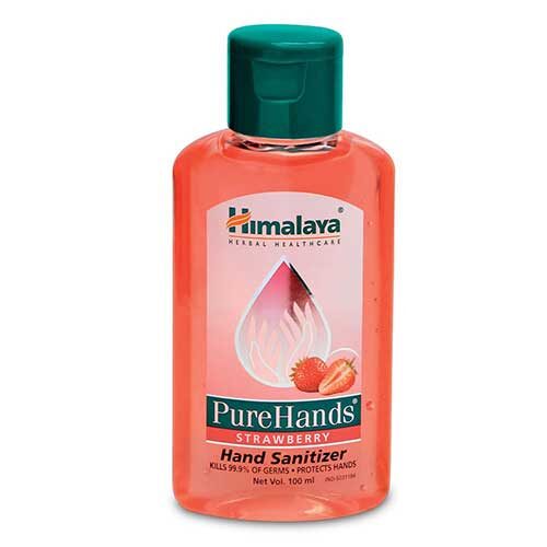 Himalaya Pure Hands Hand Sanitizer - 100 ml (Strawberry)-0